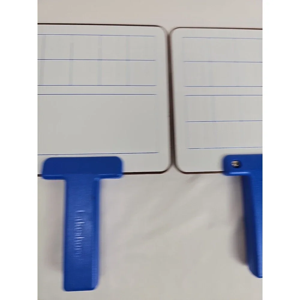Lot of 2 Lakeshore Math Demonstration Paddles Ten Frame Dry Erase Teaching Aids